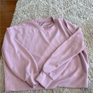 Lululemon Softstreme Pink Crewneck 10